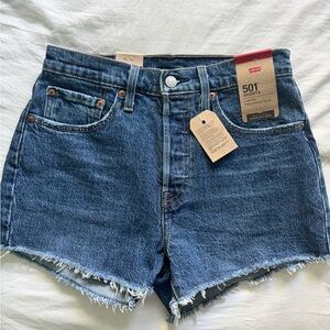 Levi's Classic Blue Jean Shorts for Women